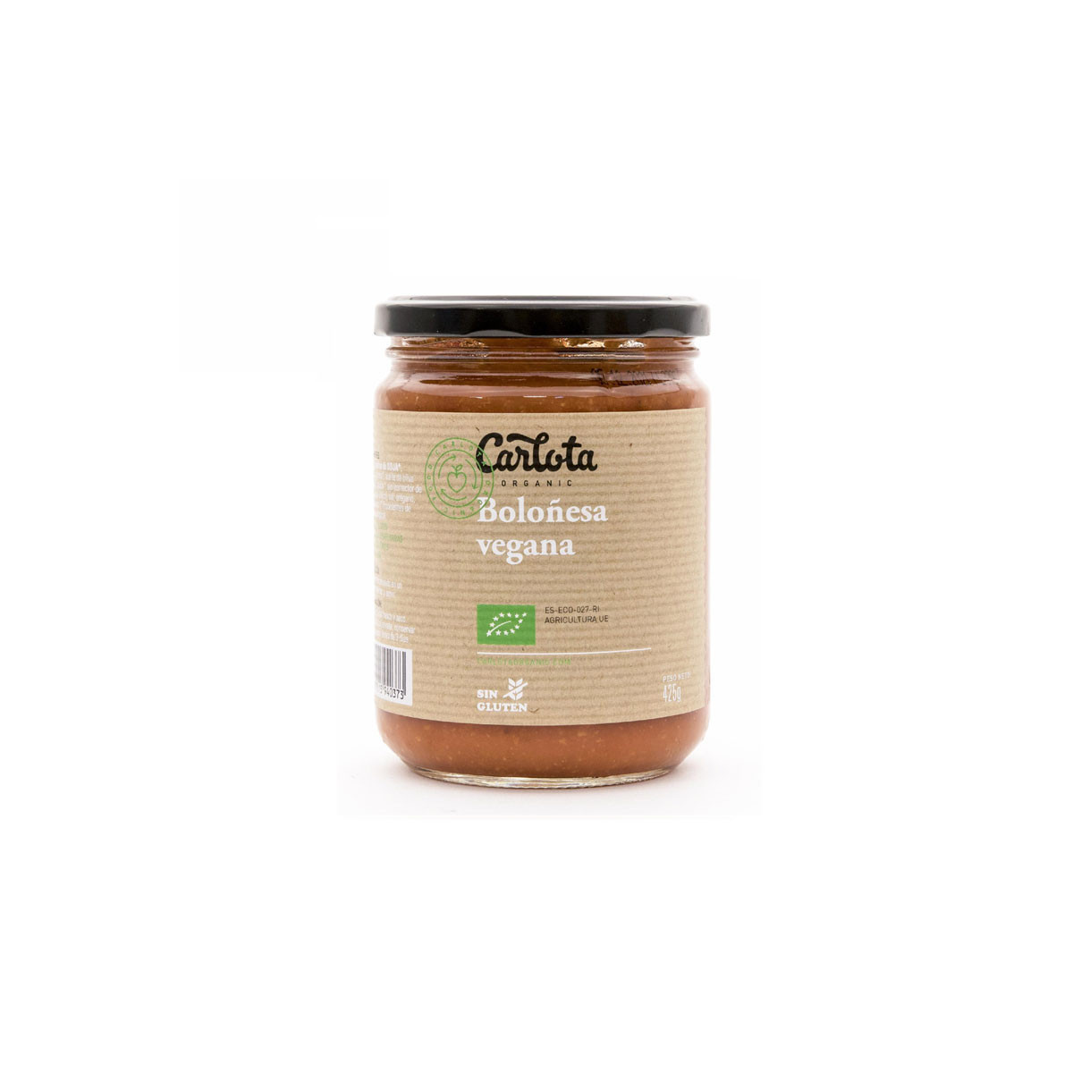 Boloñesa vegana Bio 425g Carlota Organic