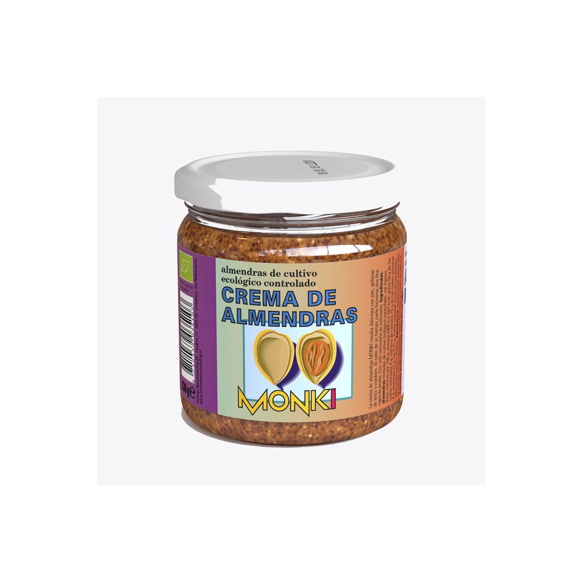 Crema almendras bio 330g Monki