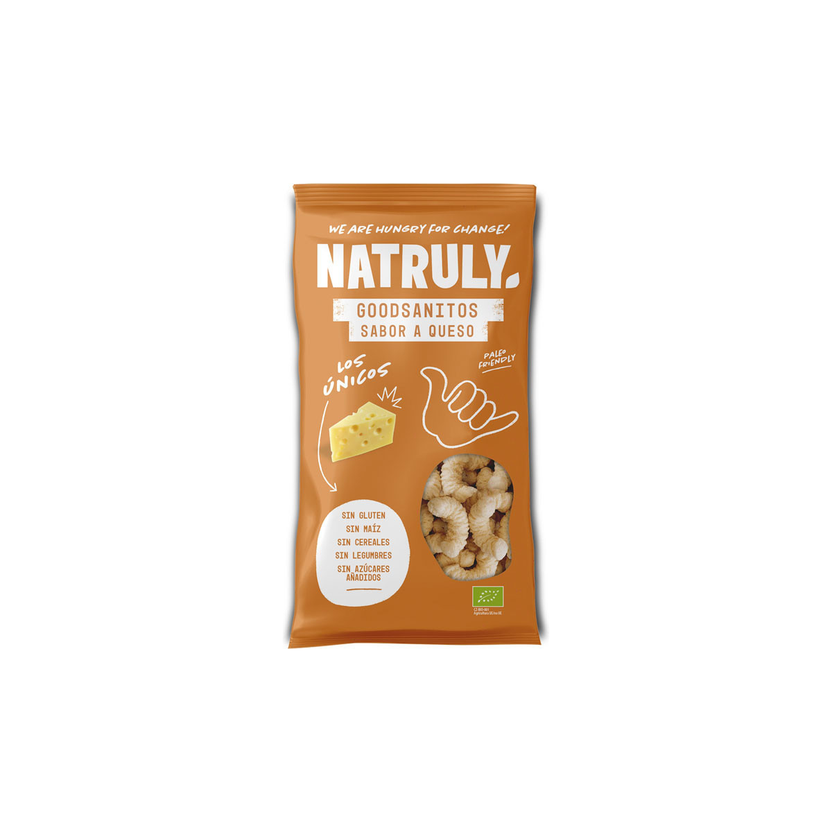 Gusanitos sabor Queso BIO 70g Natruly