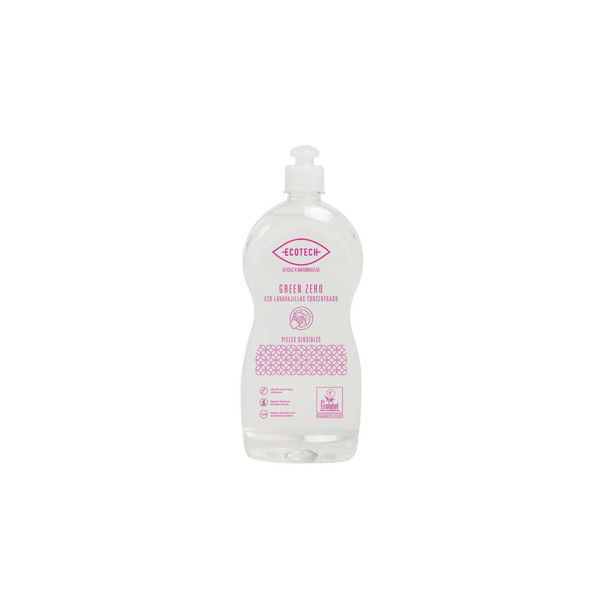 Lavavajillas mano concentrado Green Zero (pieles sensibles) 750ml Ecotech