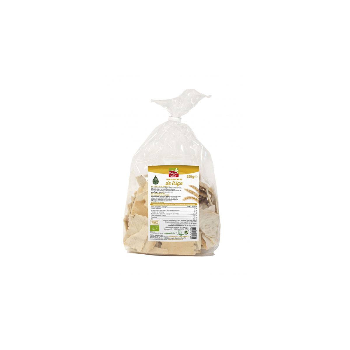 Mini crackers de trigo bio 250 g La Finestra