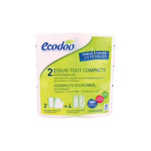 Papel cocina compacto 100% reciclado 2uds Ecodoo