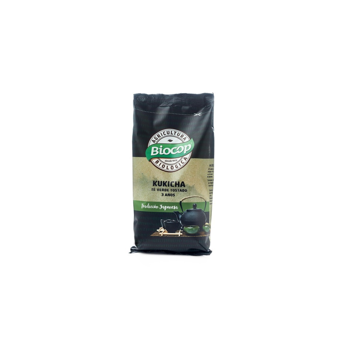 Te verde tostado kukicha 3 años Bio 75g Biocop